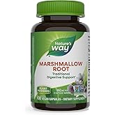 Nature's Way Marshmallow Root - Plant-Based Herbal Supplement for Traditional Digestive Support* - Daily Wellness Supplement - Vegan, Gluten-Free & Dairy-Free - 100 Count (50 Servings)