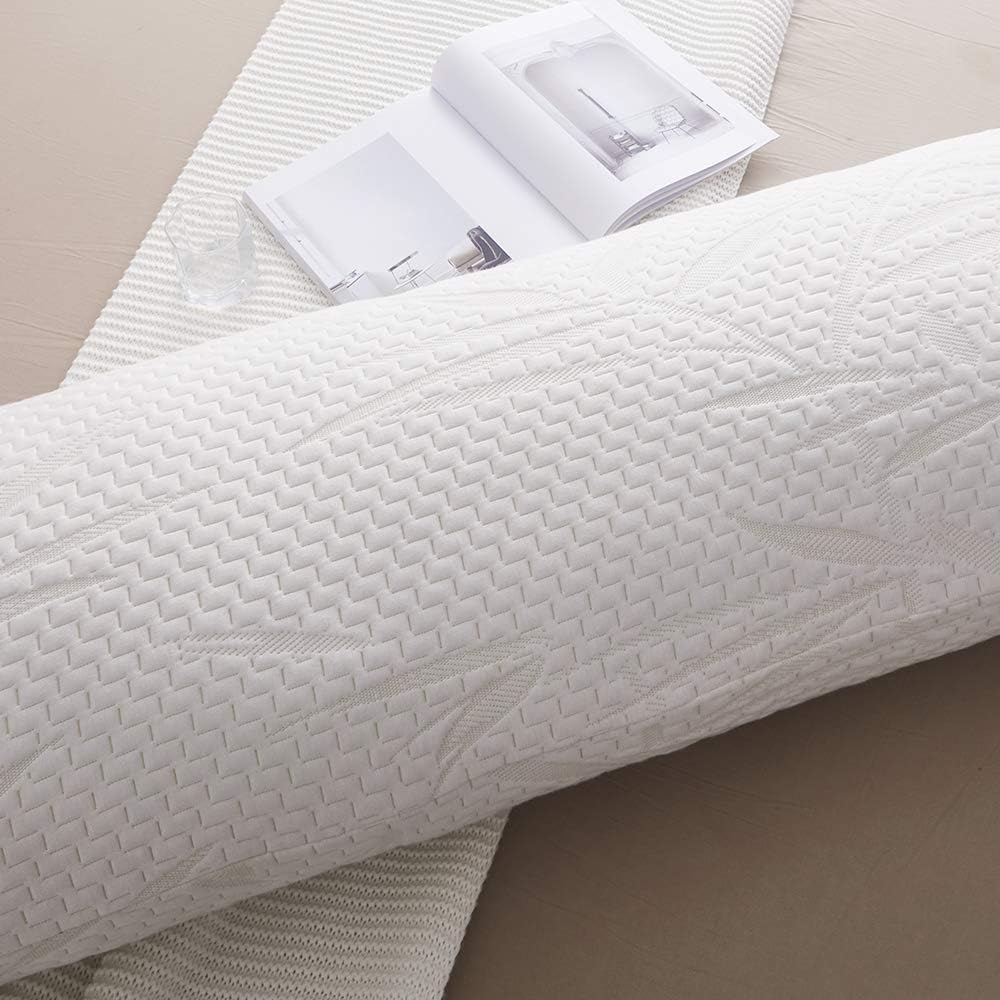 Ubauba Full Body Pillows for Adults Premium Soft Long Pillow with Removable Bamboo Pillow Cover, Bed Hug Pillows for Side Sleepers and Back Pain - 20 x 54 inch: Home & Kitchen
