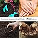 SOILS premium garden genie gloves made of natural latex rubber with right hand fingertip claws for digging, raking and hands protection