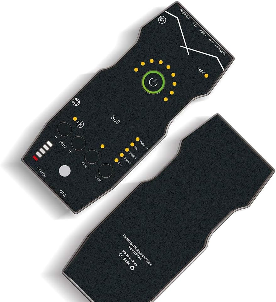 JIAJIA Multifunctional Portable Digital Sound Card External Sound Card Stereo High Sound Quality Live Singing Mobile Phone Charging Computer Universal Live Broadcast