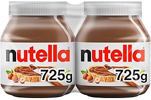 NUTELLA Hazelnut Spread with Cocoa for Breakfast; 725 Grams Jar; 2 Pack; 1450 Grams