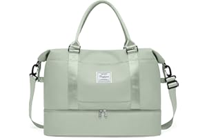 ONXTHIN Travel Bag with Shoes Compartment,Weekender Bags for Women Travel,Carry On Duffel Overnight Bag with Trolley Sleeve & Wet Pocket,Travel tote Bag Sports Gym Bag