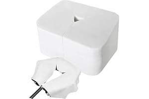 300 Pcs Face Cradle Covers for Massage Table Chairs Disposable Headrest Covers Non Woven Fabric Face Cushion Covers for Massa