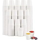 SIUQ 600 Pack 3 oz Paper Cups, Disposable Bathroom Cups, Small Mouthwash Cups, White Paper Cups, Hot/Cold Beverage Drinking Cup for Bathroom, Home, Party, Office, Picnic, Travel and Events