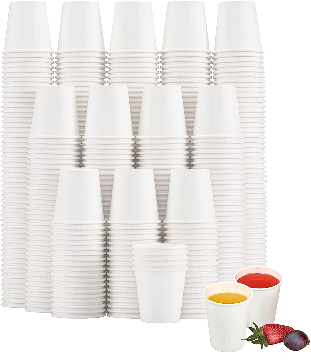 Photo 1 of SIUQ 1200 Pack 3 oz Paper Cups, Small Disposable Bathroom Mouthwash Cups, Mini White Paper Espresso Cups 3 Ounce for Parties, Bathroom, Picnics, Travel and Events