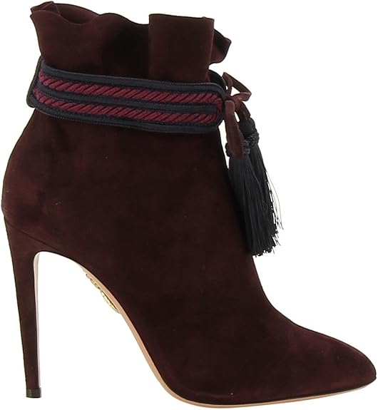 burgundy suede ankle boots uk