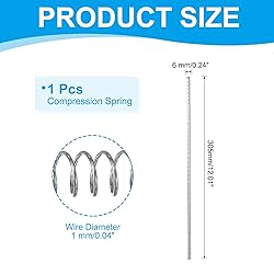 PATIKIL Compression Spring 1 mm Wire Dia x 6 mm OD
