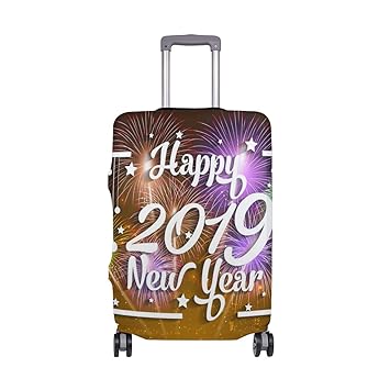 Amazon.com: Happy New Year - Maleta ligera giratoria para ...