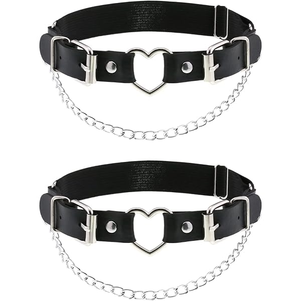 Porte-jarretelles Punk Grande Taille Femme - Harnais Lanières Cuisse Chaîne Corps Halloween