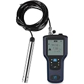 LOHAND Portable Dissolved Oxygen Meter, 0-20mg/L Range, with 16.4 Ft Probe | Fluorescent Electrode, Dual Waterproof, High Accuracy, Professional DO Meter for Aquaculture/Wastewater Treatment