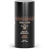 Terra Lotus - Organic Deodorant - Extra Strength 24 Hour Odor Protection for Women & Men - Handcrafted in USA - Aluminum Free and Baking Soda Free - (2.5 Oz) (Citrus Blossom)