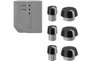 IGNALU Replacement knobs for Bose S1 Pro Speakers Button Set Enhanced Durability Easy snap-on Installation Black Three in Total (Black and White)