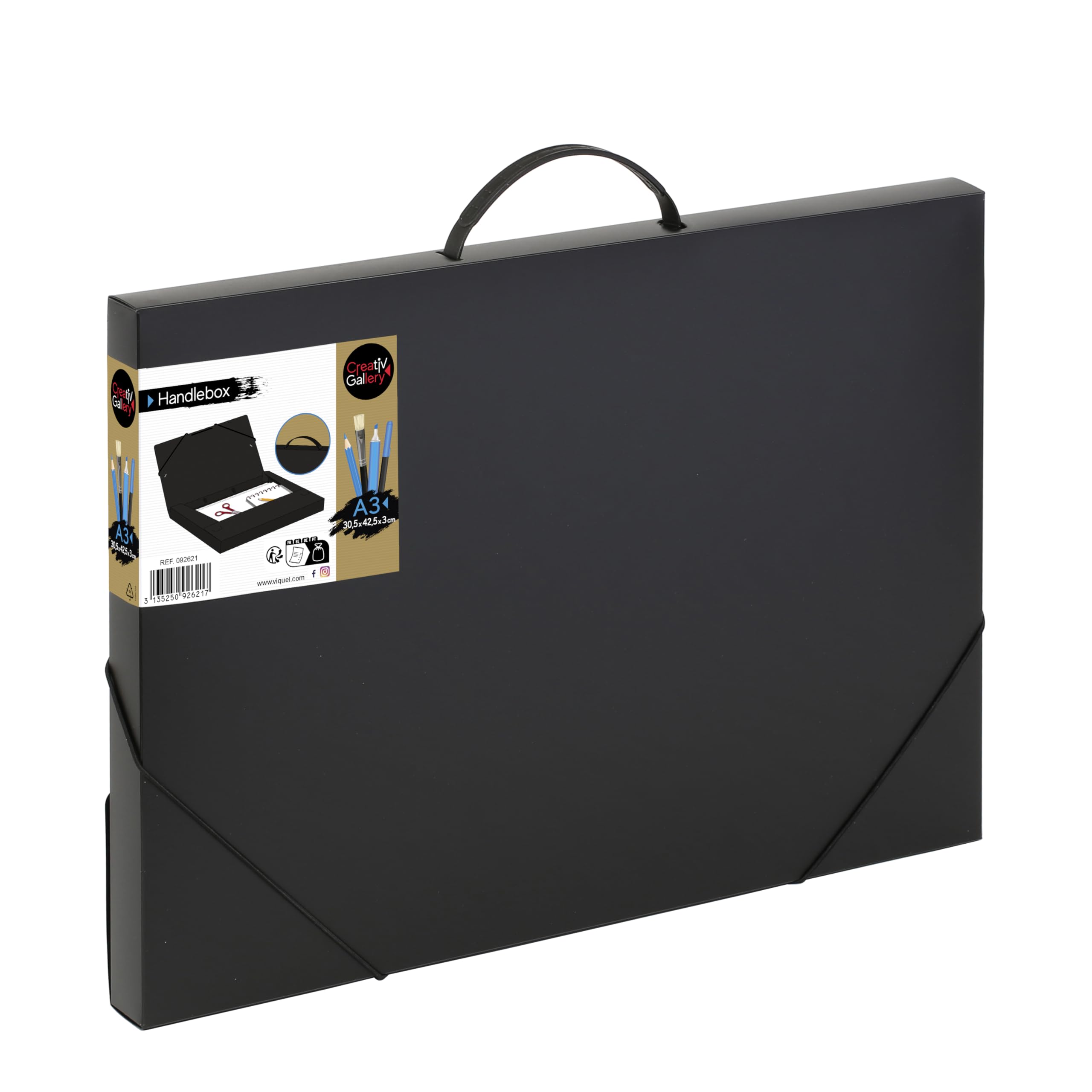 Viquel 939053 A3 Polypropylene Case - Black