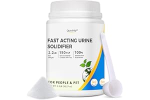 2.2LB Urine Super Absorbent with Spoon, Toilet Gel Powder for Portable Bedpans, Eco Gel Camping Toilet Chemicals, Sodium Polyacrylate Solidifier for Pet Loo, Urinal Deodorizer - by Qucship
