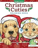 Christmas Cuties Coloring Book (Design Originals) Dozens of Puppies & Kittens in Festive Holiday Settings; One-Side-Only Designs on Extra-Thick, High-Quality Perforated Pages to Resist Bleed Through by Jenny Newland, William Vanderdasson