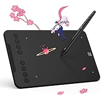 XPPen Deco Mini 7 V2 Graphics Drawing Tablet-7x4 inch OSU Drawing Pad with Ergonomic 16384 Pen Pressure Battery Free Stylus a