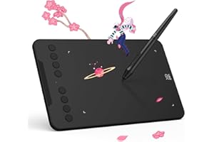 XPPen Deco Mini 7 V2 Graphics Drawing Tablet-7x4 inch OSU Drawing Pad with Ergonomic 16384 Pen Pressure Battery Free Stylus a