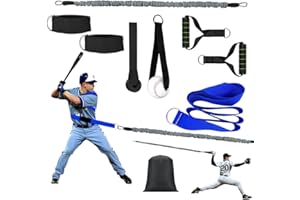 Core & Hip Belt Resistance Band for Baseball & Softball Training | Baseball Batting & Hitting Trainer | Complete Resistance T