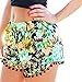 Sunm boutique Women's Shorts Beach Shorts Pom Pom Shorts Tassel Shorts Casual Shorts Summer Beach Shorts (Extra-Large, Green)