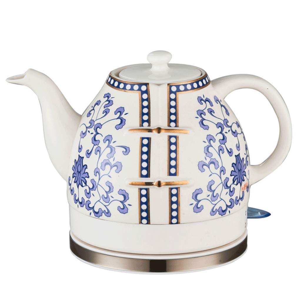 Electric Kettle Ceramic style Cordless Water Teapot Automatic Power Off