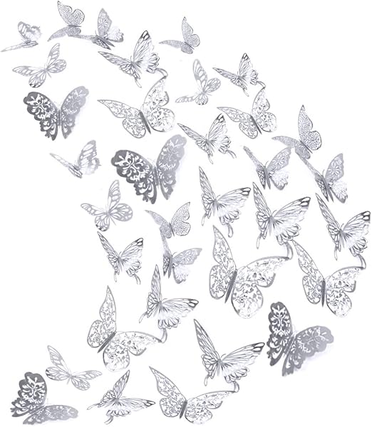 Download 24x 3d Butterfly Sticker Art Design Vivid Decals Wall Stickers Home Decor Room Home Decor Decor Decals Stickers Vinyl Art