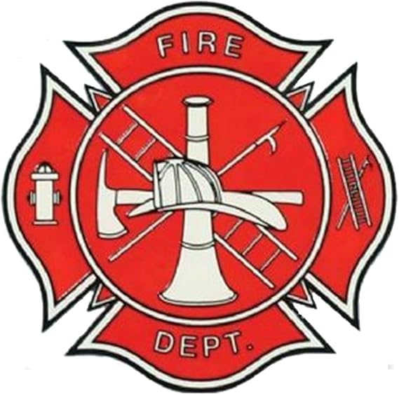Amazon.com: Fire Department Logo Window Decal: Clothing