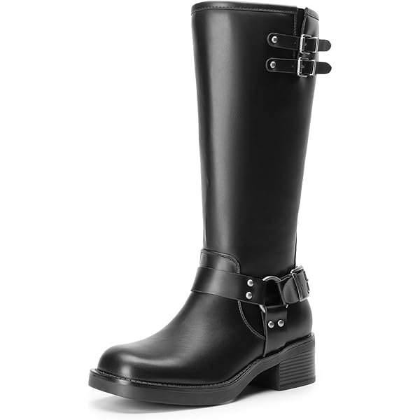 Amazon.com | DREAM PAIRS Women's Knee High Riding Boots Side