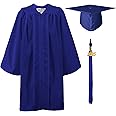 GraduationMall Matte Kindergarten Graduation Gown Cap Set with 2025 Tassel