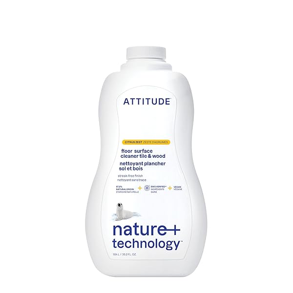 ATTITUDE FLOOR CLEANER, EWG VERIFIED, STREAK-FREE, VEGAN &...