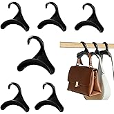Zakrafo 6 Pcs Purse Hanger Bag Hanger Purse Organizer for Closet Organizer Storage Purses Handbags Bag Backpacks Tote (Black)