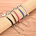 Suede Leather Bracelet with Blank Cabochons Bezel Tray for Handmade Crafts Adjustable Flat Rope Wristband Fit 0.78'' 20Pcs