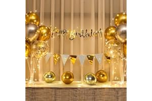 Birthday Party Decoration Balloons Stand Kit Table Decorations Party Supplies with String Light for Men and Women Birthday 30