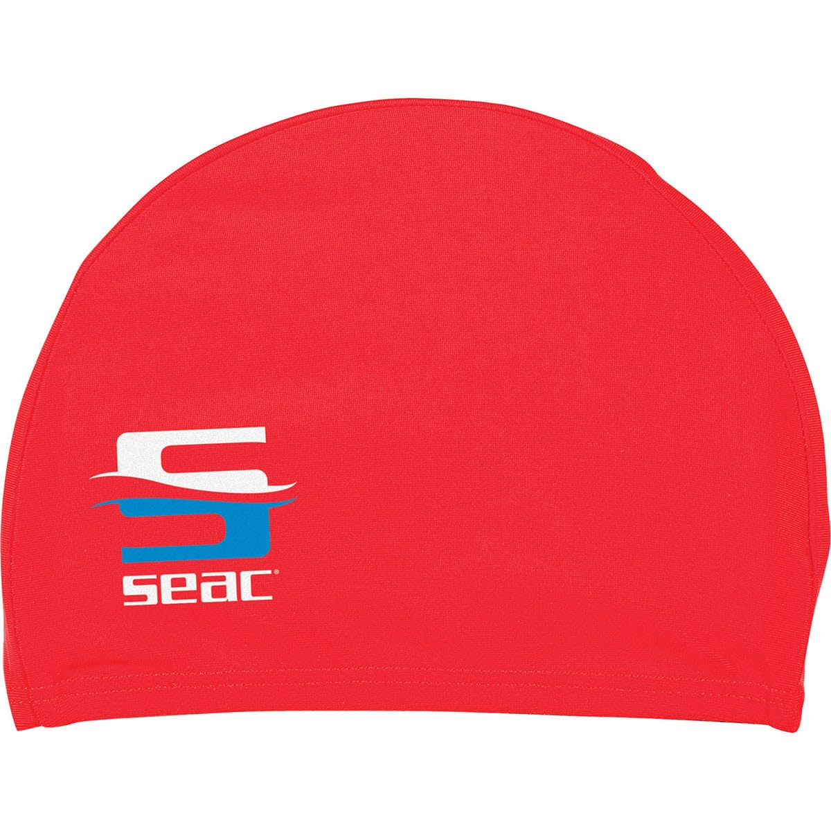 SEAC Unisex Youth Seac Lycra JR Swimming Cap for Children Made of a Soft Comfortable Fabric, Red, S UK