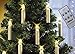 Top Race LIT10 Battery Powered Remote Control LED Christmas Tree Taper Candles with Clip, Pack of 10, White