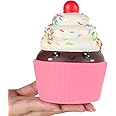 Anboor Squishies Cake Slow Rising Squish Toy for Kids Soft Ice Cream Cake Scented Stree Relief Realistic Food Cute Squeeze Squish Toy