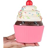 Anboor Squishies Cake Slow Rising Squish Toy for Kids Soft Ice Cream Cake Scented Stree Relief Realistic Food Cute Squeeze Squish Toy