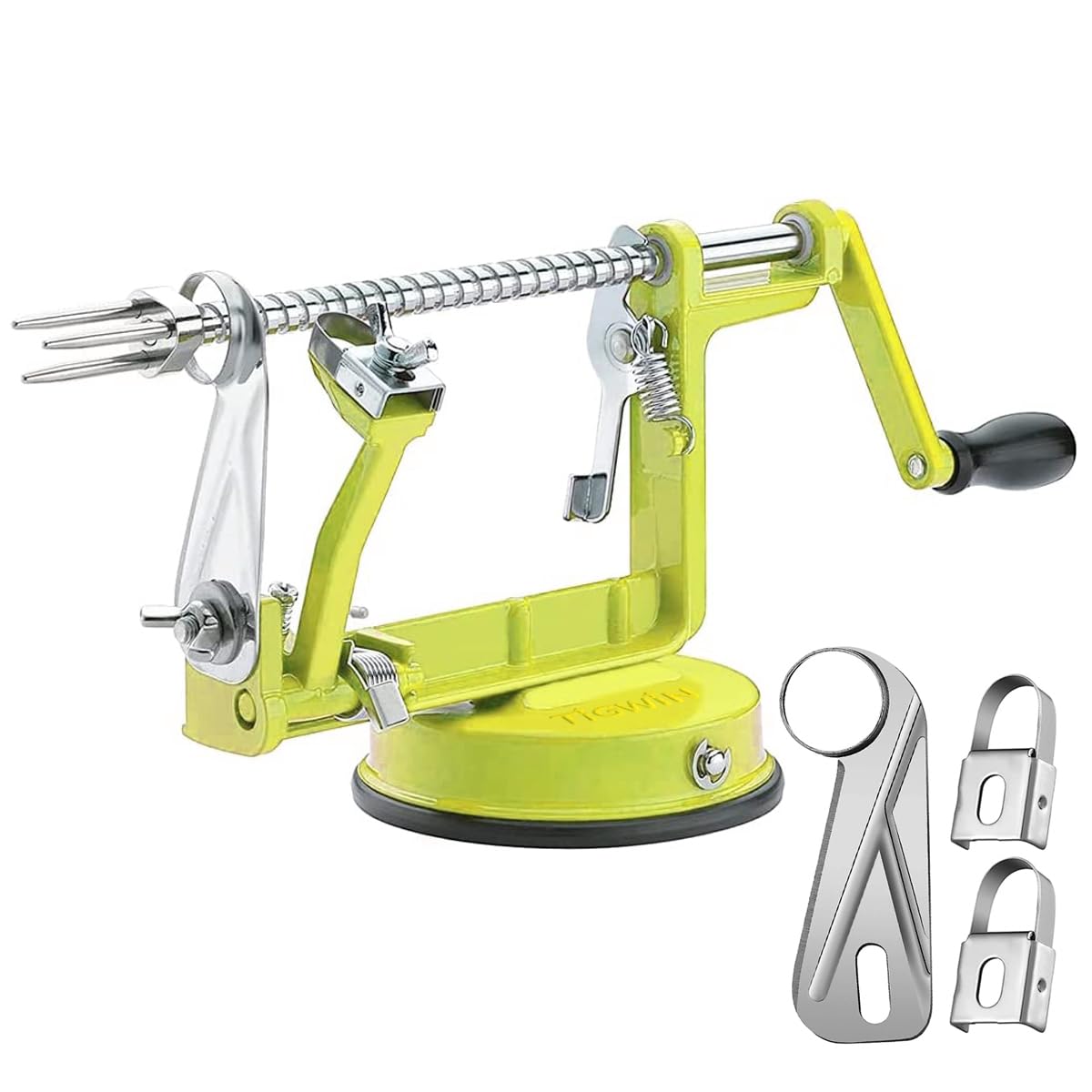 Photo 1 of (see all images) Apple Peeler Corer, Long lasting Chrome Cast Magnesium Alloy Apple Peeler Slicer Corer with Stainless Steel Blades