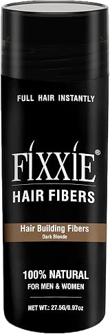FIXXIE Hair Fibres DARK BLONDE 27.5g Bottle Hair Concealer Keratin Fibers