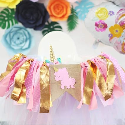 Amazon Com High Chair Skirt 1st Birthday Baby Tutu High Chair