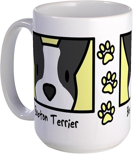 Amazon Cafepress アニメボストン テリアlarge Mug コーヒーマグ Large 15オンスホワイトコーヒーカップ L ホワイト c Cafepress タンブラーグラス