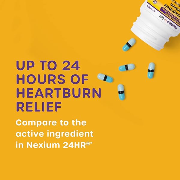 HEALTHCAREAISLE ESOMEPRAZOLE MAGNESIUM 20 MG – 42 DELAYED-RELEASE CAPSULES – ACID REDUCER, TREATS FREQUENT HEARTBURN