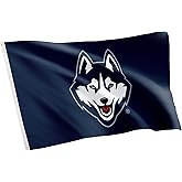 Desert Cactus University of Connecticut UConn Flag - 3 x 5 Feet Huskies Banner, Indoor/Outdoor Durable Fabric, 100% Polyester Design (Style 2)