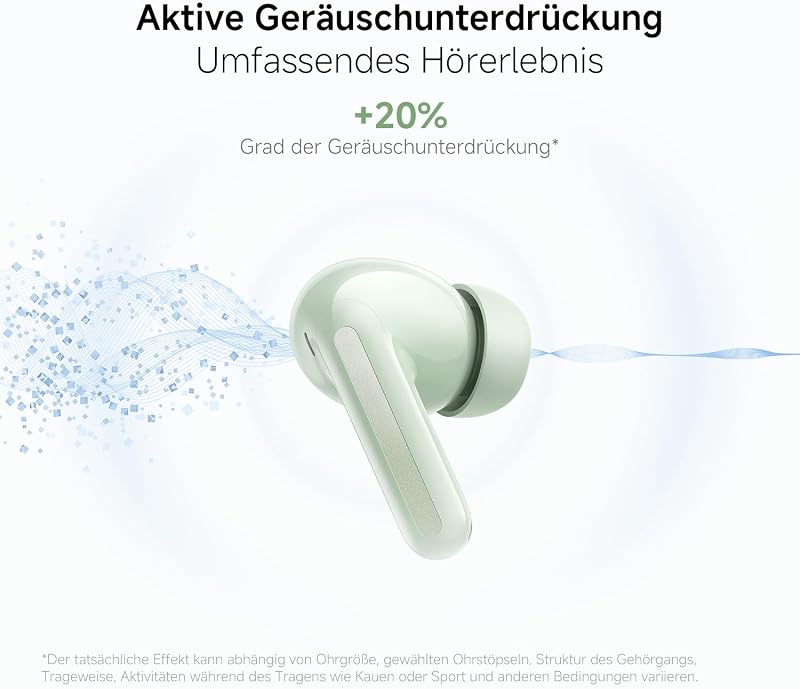 Redmi Buds 8, Kopfhörer, 50dB ANC, 11h+44h Akku, Grün