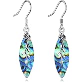 POPLYKE 925 Sterling Silver Tree of Life Dangle Earrings for Women Fashion Abalone Shell Jewelry Gifts for Mom Sister Friend Birthday