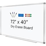 H-Qprobd Dry Erase Board for Wall 72"x40" Aluminum