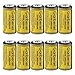 Garberiel 10-Pack 3.7v 16340 Li-ion Rechargeable Battery CR123A Battery for LED Flashlight