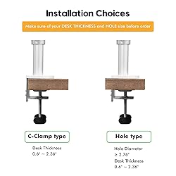 Viozon Monitor and Laptop Mount, 2-in-1 Adjustable