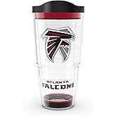 Tervis Made in USA Double Walled NFL Atlanta Falcons Insulated Tumbler Cup Keeps Drinks Cold & Hot, 24oz, Tradition