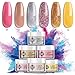 Dip Powder Nail Set Dipping Powder Refill Set 6 Dip Powder Colors 0.83oz for Nail Dip Kit Easy Use for Nail Dipping Powder Starter Kit No UV/LED Lamp Needed.