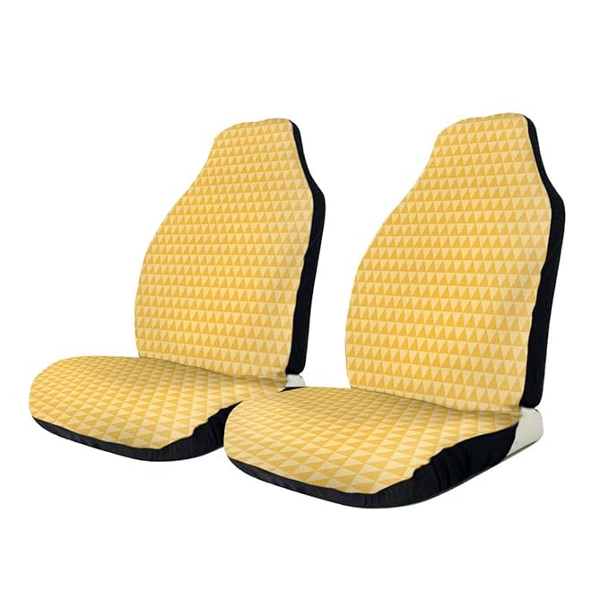 CHILL·TEK Car Seat Covers, Yellow Traingle Shape Universal
